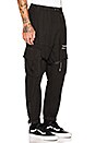 view 3 of 6 Parachute Cargo Pant in Black & White