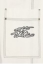 view 6 of 6 PANTALON CARGO SCRIPT in White