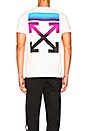 view 5 of 6 Gradient Over Tee in White & Multicolor