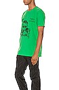 view 3 of 5 Mirko Artist Tee in Green & Black