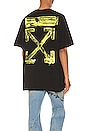 view 1 of 6 Acrylic Arrows Tee in Black & Yellow