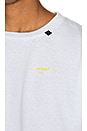 view 7 of 7 Acrylic Arrows Tee in White & Yellow