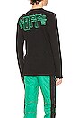 view 1 of 5 Universal Key L/S Tee in Black & Mint