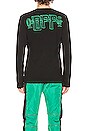 view 4 of 5 Universal Key L/S Tee in Black & Mint