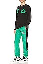 view 5 of 5 Universal Key L/S Tee in Black & Mint