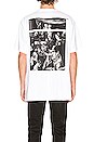 view 4 of 6 Caravaggio Square Short Sleeve Tee in White & Multi