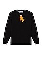 view 1 of 2 Pascal Skeleton Long Sleeve Tee in Black