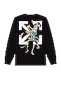 view 2 of 2 Pascal Skeleton Long Sleeve Tee in Black
