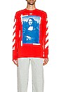 view 3 of 3 Mona Lisa Long Sleeve Tee in Red