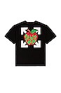 view 1 of 3 Apple Over Tee in Black & Red