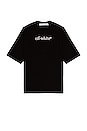 view 1 of 3 Slanted Logo Skate Tee in Black