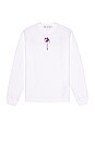 view 2 of 3 T-SHIRT L/S in White