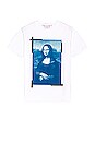view 1 of 3 T-SHIRT MONALISA in White & Blue