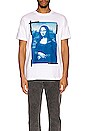 view 3 of 3 T-SHIRT MONALISA in White & Blue
