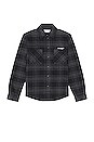 view 2 of 4 Outline Arr Flannel Shirt in Grey & White
