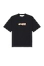 view 2 of 5 Glitz Carlos Over Short Sleeve T-Shirt in Black