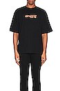 view 4 of 5 Glitz Carlos Over Short Sleeve T-Shirt in Black