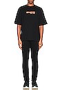 view 5 of 5 Glitz Carlos Over Short Sleeve T-Shirt in Black