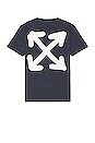 view 2 of 4 Face Arrow Slim Short Sleeve T-Shirt in Outerspace White