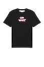 view 1 of 4 Emotion Neon Slim Short Sleeve T-Shirt in Black & Pink
