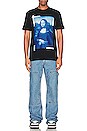 view 4 of 4 Mona Lisa Short Sleeve Tee in Black & Blue