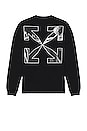 view 1 of 4 Caravag Arrow Long Sleeve Tee in Black & White
