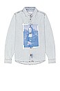 view 1 of 4 Mona Lisa Denim Shirt in Bleach Blue & Blue