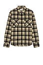 view 1 of 5 Check Flannel Shirt in Beige Black