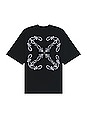 view 1 of 5 Bandana Skate T-shirt in Black & White