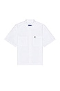 view 1 of 5 Emb Summer Heavycot Shirt in White & Black