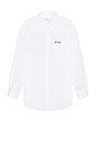 view 2 of 5 College Poplin Oversize Shirt in White