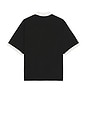 view 2 of 5 College Short Sleeve Polo in Black