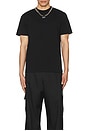 view 4 of 5 Stitch Arrow Slim Short Sleeve Tee in Black & White