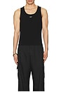 view 3 of 4 Off Stamp Rib Tank in Black
