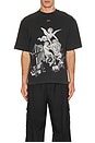 view 3 of 4 Putti Skate Short Sleeve Tee in Vintage Black & White