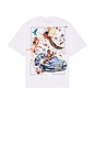 view 1 of 4 Fresco Arrow Skate Short Sleeve Tee in White & Black