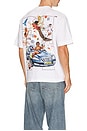 view 3 of 4 Fresco Arrow Skate Short Sleeve Tee in White & Black