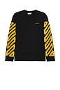 view 2 of 4 Tape Arrow Skate Long Sleeve Tee in Black & Citrus