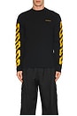 view 3 of 4 Tape Arrow Skate Long Sleeve Tee in Black & Citrus