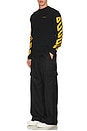 view 4 of 4 Tape Arrow Skate Long Sleeve Tee in Black & Citrus