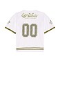 view 2 of 5 00 Mesh Football Tee in White