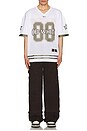 view 5 of 5 00 Mesh Football Tee in White