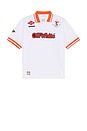 view 1 of 5 Eagle Soccer Polo in White & Red