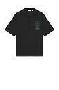 view 4 of 4 Double Arrow Bowling Shirt in Black