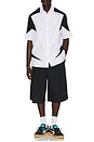 view 4 of 5 Race Logo Star Bowling Shirt in White
