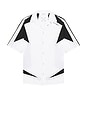 view 5 of 5 Race Logo Star Bowling Shirt in White