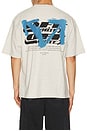 view 1 of 4 Blue Half Arrow Skate Short Sleeve Tee in Grey Melange