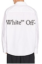 view 2 of 4 Bookish Scarf Poplin Overshirt in White