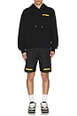 view 4 of 4 Tape Surfer Swimshort in Black & Super Lemonade
