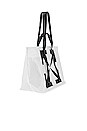 view 2 of 2 Arrow Tyvek Tote Bag in Transparent & Black